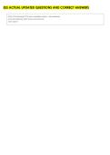 ESS ACTUAL UPDATED QUESTIONS AND CORRECT ANSWERS 