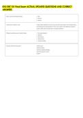 BYU ENT 101 Final Exam ACTUAL UPDATED QUESTIONS AND CORRECT &NewLine;ANSWERS 