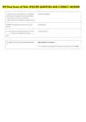 ENT Final Exam ACTUAL UPDATED QUESTIONS AND CORRECT ANSWERS 