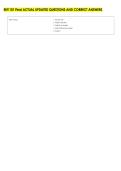 ENT 101 Final ACTUAL UPDATED QUESTIONS AND CORRECT ANSWERS 