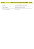 ENT-101 Final Review ACTUAL UPDATED QUESTIONS AND CORRECT ANSWERS