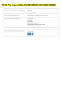 ENT 101 Final Answers ACTUAL UPDATED QUESTIONS AND CORRECT ANSWERS 