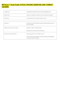 ENT Exam 1 Study Guide ACTUAL UPDATED QUESTIONS AND CORRECT &NewLine;ANSWERS 