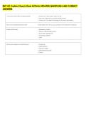 ENT 101 Corbin Church Final ACTUAL UPDATED QUESTIONS AND CORRECT &NewLine;ANSWERS 