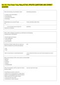 Ent 101 Final Exam Tong Meng ACTUAL UPDATED QUESTIONS AND CORRECT &NewLine;ANSWERS 