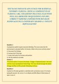 TEST BANK FOR DAVIS ADVANTAGE FOR MATERNAL-NEWBORN NURSING&colon; CRITICAL COMPONENTS OF NURSING CARE&comma; 4TH EDITION PRACTICE EXAM WITH WELL ELLABORATED 100 QUESTIONS AND 100&percnt; CORRECT VERIFIED ANSWERS WITH DETAILED RATIONALES PLUS ANSWER KEY GRADED A&plus; INSTANT DOW