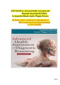Advanced Health Assessment and Diagnostic Reasoning&comma; 5th Edition &colon; Test Bank for Nursing Success &semi; Chapters 1&ndash;18 with Verified Questions & Answers &vert; Essential Exam Review & Study Resource