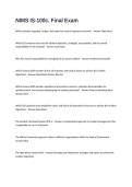 NIMS IS-100c Final Exam Questions and Answers