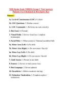 NIH Stroke Scale &lpar;NIHSS&rpar; Group C Test Answers Patients 1 to 6 Itemized & Descriptive Key