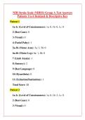NIH Stroke Scale &lpar;NIHSS&rpar; Group A Test Answers Patients 1 to 6 Itemized & Descriptive Key