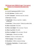 NIH Stroke Scale &lpar;NIHSS&rpar; Group C Test Answers Patients 1 to 6 Itemized & Descriptive Key