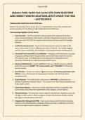 Alabama Public Health Pest Control &lpar;PH&rpar; EXAM QUESTIONS AND CORRECT VERIFIED SOLUTIONS LATEST UPDATE THIS YEAR &ndash; JUST RELEASED&period;pdf&NewLine;&NewLine;