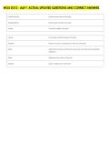 WGU D312 - A&P 1 ACTUAL UPDATED QUESTIONS AND CORRECT ANSWERS 