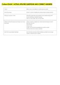 Culture EXAM 1 ACTUAL UPDATED QUESTIONS AND CORRECT ANSWERS 