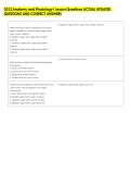 D312 Anatomy and Physiology I Lesson Questions ACTUAL UPDATED &NewLine;QUESTIONS AND CORRECT ANSWERS 