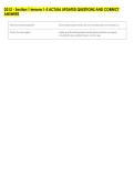 D312 - Section 1 lessons 1-5 ACTUAL UPDATED QUESTIONS AND CORRECT &NewLine;ANSWERS 