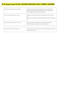 D196 Study Guide ACTUAL UPDATED QUESTIONS AND CORRECT ANSWERS 
