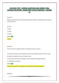 OCN ONCC TEST &vert; VERIFIED QUESTIONS AND CORRECT WELL DETAILED SOLUTIONS &vert; BRAND NEW UPDATE 2026&sol;2027 &vert; GRADED A&plus;
