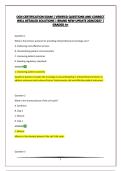 OCN CERTIFICATION EXAM &vert; VERIFIED QUESTIONS AND CORRECT WELL DETAILED SOLUTIONS &vert; BRAND NEW UPDATE 2026&sol;2027 &vert; GRADED A&plus;
