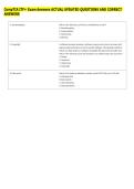 CompTIA ITF&plus; Exam Answers ACTUAL UPDATED QUESTIONS AND CORRECT &NewLine;ANSWERS 