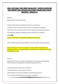 OCN ONCC  &vert; VERIFIED QUESTIONS AND CORRECT WELL DETAILED SOLUTIONS &vert; BRAND NEW UPDATE 2026&sol;2027 &vert; GRADED A&plus;