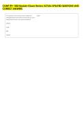 COMP ITF&plus; 1003 Module 4 Exam Review ACTUAL UPDATED QUESTIONS AND &NewLine;CORRECT ANSWERS 