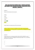 ONCC OCN NURSING EXAM   &vert; VERIFIED QUESTIONS AND CORRECT WELL DETAILED SOLUTIONS &vert; BRAND NEW UPDATE 2026&sol;2027 &vert; GRADED A&plus;