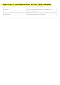 Comp EXAM 3 ACTUAL UPDATED QUESTIONS AND CORRECT ANSWERS 