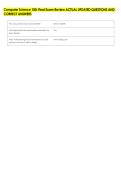 Computer Science 100&colon; Final Exam Review ACTUAL UPDATED QUESTIONS AND &NewLine;CORRECT ANSWERS