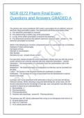 Testbank&colon; NGR 6172 Pharm Final Exam 2026 &ndash; Comprehensive Questions & Answers &lpar;Graded A&plus;&rpar;