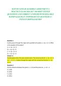 MAT1503 LINEAR ALGEBRA I ASSIGNMENT 4 PRACTICE EXAM 2026-2027 100 MOST TESTED QUESTIONS AND CORRECT ANSWERS WITH RELIABLE RATIONALES PLUS ANSWER KEY GUARANTEED A&plus; INSTANT DOWNLOAD PDF