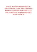 WGU D116 Advanced Pharmacology OA - Practice Questions & Guide Exam Questions and Answers with Explanation &lpar;Latest 2026 &sol; 2027&rpar;&colon; Most Comprehensive to Pass the Exam&comma; 100&percnt; Verified &ndash; UPDATED&period;