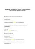 boating exam WITH MULTIPLE CHOICES &comma;CORRECT ANSWERS &NewLine;WELL VERIFIED LATEST EDITION 2026&excl;