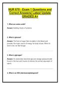 NUR 670 - Exam 1 Questions and Correct Answers&vert; Latest Update GRADED A&plus;