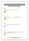 AMRT EXAM&vert;VERIFIED QUESTIONS AND CORRECT WELL DETAILED SOLUTIONS&vert;NEW UPDATE 2026&sol;2027&vert;GRADED A&plus;