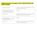 COB300 Marketing Exam 2 McMillen ACTUAL UPDATED QUESTIONS AND &NewLine;CORRECT ANSWERS 