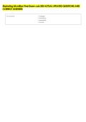 Marketing Mcmillan Final Exam cob 300 ACTUAL UPDATED QUESTIONS AND &NewLine;CORRECT ANSWERS 