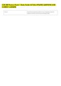 COB 300 Finance Exam 1 Study Guide ACTUAL UPDATED QUESTIONS AND &NewLine;CORRECT ANSWERS 