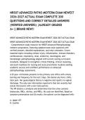 NR507 ADVANCED PATHO MIDTERM EXAM NEWEST 2026-2027 ACTUAL EXAM COMPLETE 200 QUESTIONS AND CORRECT DETAILED ANSWERS &lpar;VERIFIED ANSWERS&rpar; &vert;ALREADY GRADED A&plus;&vert;&vert;BRAND NEW&excl;&excl;