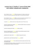 Louisiana Class D "Chauffeur's" License ACTUAL EXAM &NewLine;WITH CORRECT ANSWERS WELL ELABORATED&period; 