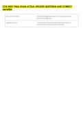 COB 300C FINAL EXAM ACTUAL UPDATED QUESTIONS AND CORRECT &NewLine;ANSWERS 