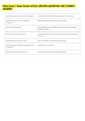 Patho Exam 1 Study Guide ACTUAL UPDATED QUESTIONS AND CORRECT &NewLine;ANSWERS 