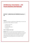 CJE Med-Surg 1 Exam Review &ndash; Complete Study Guide with 250 Practice Questions and Detailed Rationales