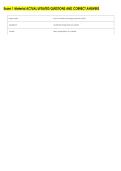 Exam 1 Material ACTUAL UPDATED QUESTIONS AND CORRECT ANSWERS 