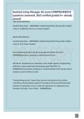 Assisted Living Manager AZ exam COMPREHENSIVE questions answered 2025 verified graded A&plus; already passed&excl;