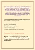 WEB WOC OSTOMY CARE EXAM &sol;APPROVED WEB WOC OSTOMY CARE FINAL EXAM TEST BANK 2026&sol;2027 PRACTICE QUESTIONS AND STUDY GUIDE COMPLETE ACCURATE EXAM REAL QUESTIONS AND CORRECT DETAILED ANSWERS WITH RATIONALES &lpar;100&percnt; CORRECT VERIFIED SOLUTIONS&rpar; LATEST UPDATED VE