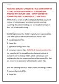 ACEDS TEST 2026&sol;2027 &vert; ACCURATE 2 REAL EXAM CURRENTLY &NewLine;TESTING VERSIONS WITH ACCURATE QUESTIONS AND &NewLine;ANSWERS WITH A STUDY GUIDE &vert; EXPERT VERIFIED FOR &NewLine;GUARANTEED PASS &vert; LATEST UPDATE &vert;&vert; SURE PASS&excl;&excl;&excl; 