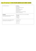 Chem 210 Lab Exam 1 ACTUAL UPDATED QUESTIONS AND CORRECT ANSWERS 