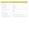CHM 1045 Lab Exam 1 ACTUAL UPDATED QUESTIONS AND CORRECT ANSWERS 