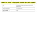 CHEM 152 Lab Exam &num;1 ACTUAL UPDATED QUESTIONS AND CORRECT ANSWERS 